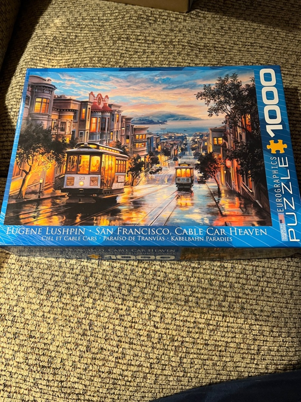 1000-Piece Puzzle - San Francisco Cable Car Heaven (Blue)